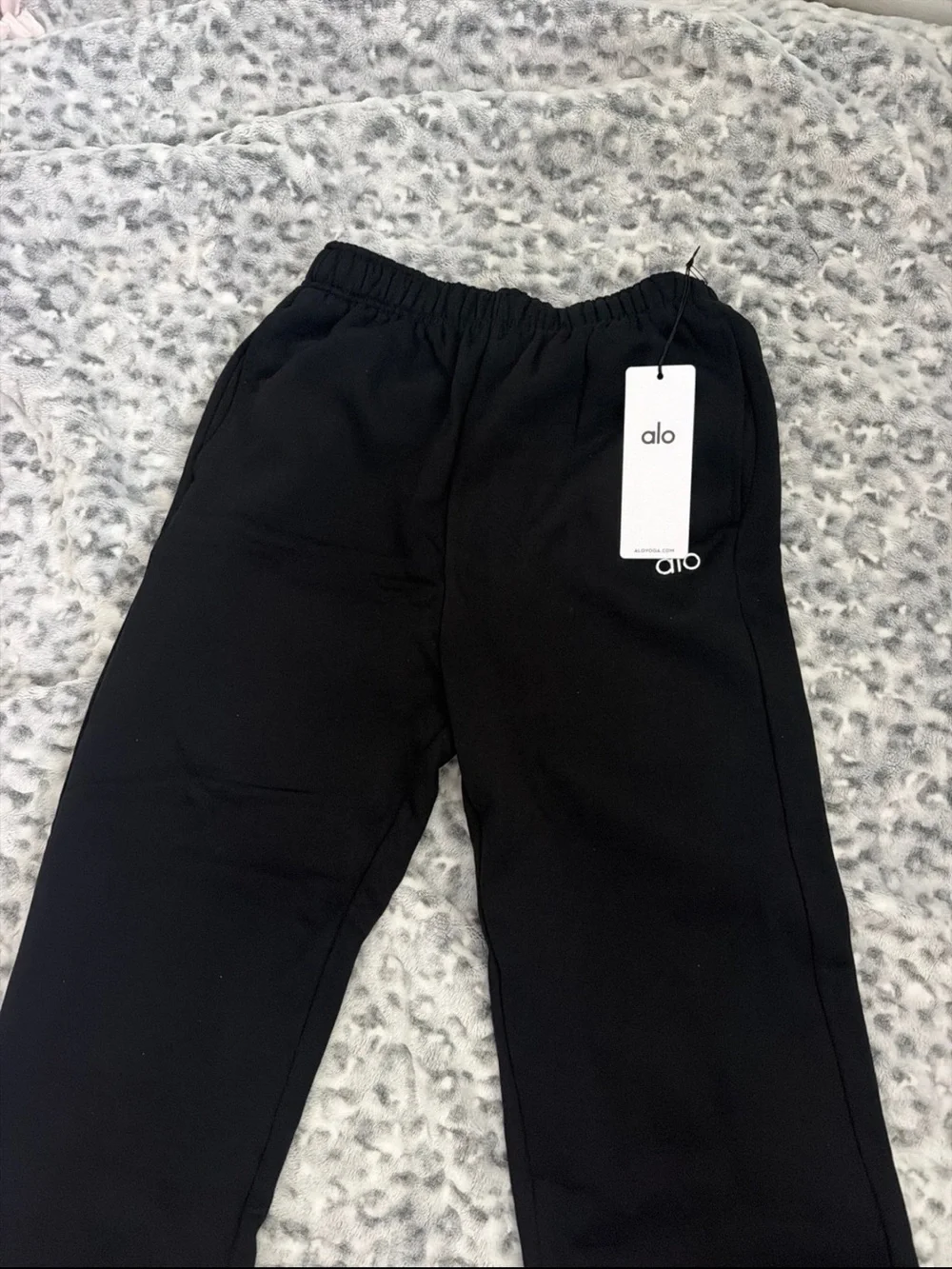 Alo Womens Black Jogger Bottoms